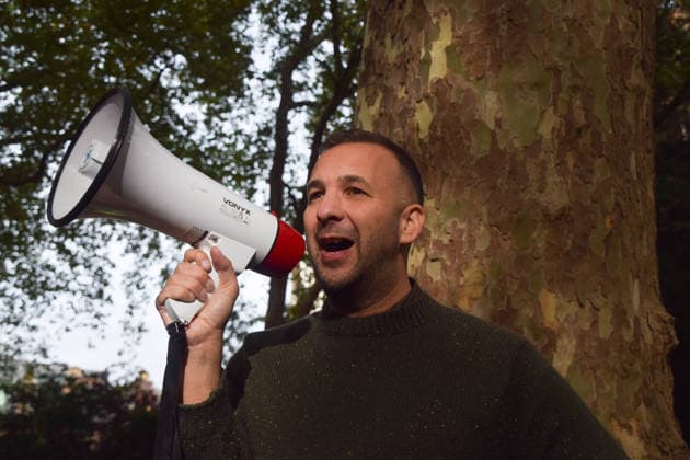 October 3, 2026, London, England, United Kingdom: Green Party leader ZACK POLANSKI gives a speech in St Pancras Gardens as he continues his campaign ahead of the upcoming Holborn and St Pancras by-election. London United Kingdom  - ZUMAv130 20261003_zip_v130_010 Copyright: xVukxValcicx