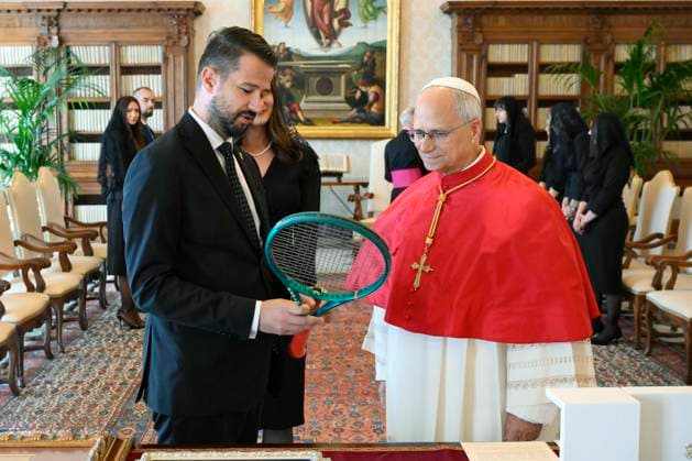 ITALY - PRIVATE AUDIENCE - VATICAN-2026 10 3 Italy, Rome, Vatican, 2026 10 3 Pope Leo XIV receives in a private audience S.E. il Signor Jakov Milatovic, President of Montenegro at The Vatican . EDITORIAL USE ONLY - NO BOOKS Copyright: xVATICANxMEDIA xCatholicxPressxPhotox