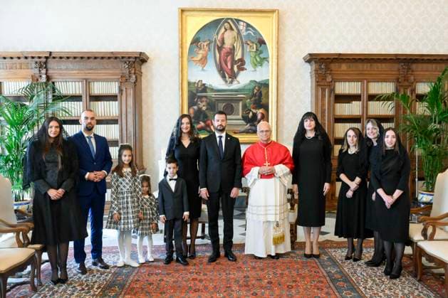 ITALY - PRIVATE AUDIENCE - VATICAN-2026 10 3 Italy, Rome, Vatican, 2026 10 3 Pope Leo XIV receives in a private audience S.E. il Signor Jakov Milatovic, President of Montenegro at The Vatican . EDITORIAL USE ONLY - NO BOOKS Copyright: xVATICANxMEDIA xCatholicxPressxPhotox