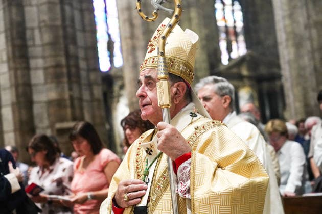 IPA89253275 - MILAN, October 3, 2026 - Ordination ceremony for temporary deacons held in Milan Cathedral by Archbishop Mario Delpini.  Copyright: xEmanuelexRobertoxDexCarlix xx IPA89253275