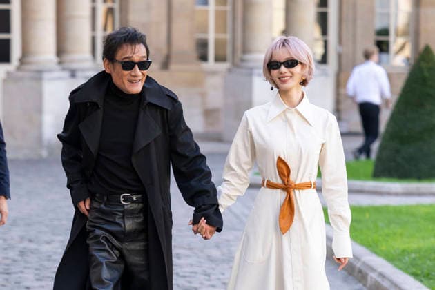Tony Leung Ka-fai and Liu Shishi at the photocall for the Céline Spring Summer 2027 Women’s Ready-to-Wear collection during Paris Fashion Week (PFW) at the National Archives Museum in Paris, France, on October 3, 2026. Olivier Borde, Bestimage. Photocall at the Céline fashion show as part of Paris RTW Spring Summer 2027 Fashion Week, held at the Musée National des Archives on October 3, 2026, in Paris, France. Paris, France  Copyright: xOLIVIERxBORDEx xBESTIMAGExOLIVIERxBORDEx xBESTIMAGEx