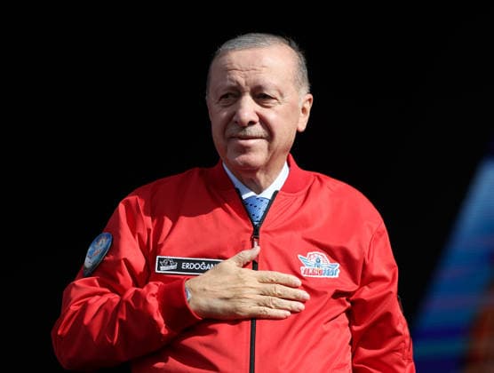 Turkish President Recep Tayyip Erdogan in TEKNOFEST Southeast Sanliurfa SANLIURFA, TURKIYE - OCTOBER 03: (----EDITORIAL USE ONLY - MANDATORY CREDIT - TURKISH PRESIDENCY MUSTAFA KAMACI HANDOUT - NO MARKETING NO ADVERTISING CAMPAIGNS - DISTRIBUTED AS A SERVICE TO CLIENTS----) Turkish President Recep Tayyip Erdogan attends the Aviation, Space and Technology Festival (TEKNOFEST) Southeast at Sanliurfa GAP Airport in Sanliurfa, Turkiye on October 03, 2026. TUR Presidency Mustafa Kamaci Anadolu Sanliurfa Turkey. Editorial use only. Please get in touch for any other usage.  Copyright: x2026xAnadoluxTURxPresidencyx xMustafaxKamacix