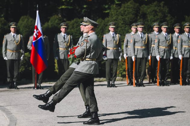 82nd anniversary of the Carpathina-Dukla Operation SVIDNIK, SLOVAKIA – OCTOBER 3: Slovak officials, military personnel and members of the public gather to commemorate the 82nd anniversary of the Carpathian-Dukla Operation, one of the bloodiest military operations fought on Slovak territory during World War II. The commemorations take place at the Military Historical Museum in Svidnik and at the Dukla battlefield memorial complex, honouring the soldiers who fought and died during the operation, which marked the beginning of the direct liberation of Czechoslovakia. Robert Nemeti Anadolu Svidnik Slovakia. Editorial use only. Please get in touch for any other usage.  Copyright: x2026xAnadoluxRobertxNemetix