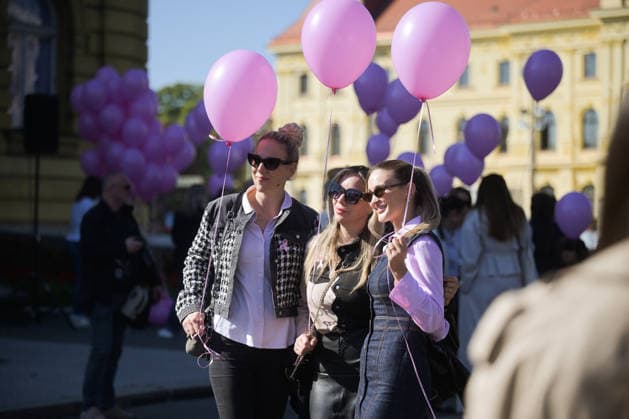 27th Pink Ribbon Day The Europa Donna Croatia association organized the 27th Pink Ribbon Day, dedicated to raising awareness about breast cancer, in Zagreb, Croatia, on October 03, 2026.  LucijaxOcko PIXSELL