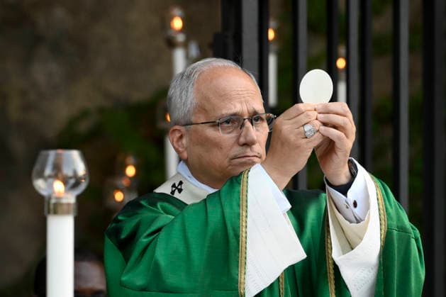 ITALY - MASS FOR THE GENDARMERIE - VATICAN-2026 10 3 Italy, Rome, Vatican, 2026 10 3 Pope Leo XIV Pope Leo XIV celebrating Holy Mass for the Gendarmerie Corps in the Vatican Gardens, Vatican The Vatican . EDITORIAL USE ONLY - NO BOOKS Copyright: xVATICANxMEDIA xCatholicxPressxPhotox