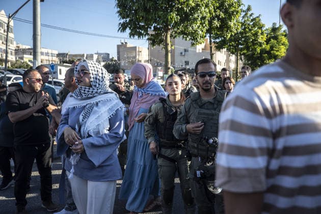Palestinian citizens of Israel mark 26th anniversary of Al-Aqsa Intifada with march in Arraba ARRABA, ISRAEL - OCTOBER 3: Israeli forces take security measures as Palestinian citizens of Israel gather during a commemorative march marking the 26th anniversary of the Al-Aqsa Intifada in Arraba, northern Israel on October 3, 2026. Organized following a call by the High Follow-Up Committee for Arab Citizens of Israel, the march proceeded from the Old Mosque on Zahir al-Omar Street to the square near the Martyrs Monument, closely monitored by a heavy Israeli police presence including mounted units. Mostafa Alkharouf Anadolu Arraba Israel. Editorial use only. Please get in touch for any other usage.  Copyright: x2026xAnadoluxMostafaxAlkharoufx
