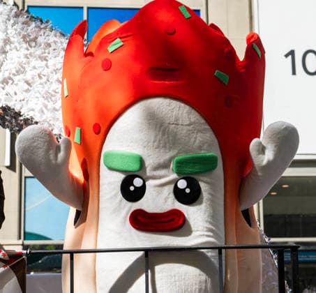 October 3, 2026, New York, New York, USA: A mascot on a float at the 2026 NYC Korean parade. New York USA - ZUMAh214 20261003_znp_h214_019 Copyright: xSDxHerzogx