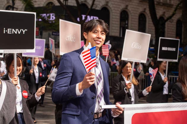 October 3, 2026, New York, New York, USA: Participants at the 2026 NYC Korean Parade march down Sixth Avenue in Manhattan. New York USA - ZUMAh214 20261003_znp_h214_041 Copyright: xSDxHerzogx