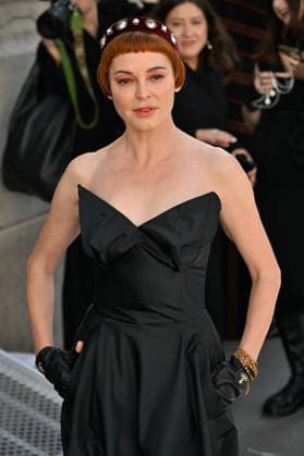 PFW Vivienne Westwood Outside Arrivals Rose McGowan arriving at the Vivienne Westwood show during Paris Fashion Week, in Paris, France on 3 October 2026. Photo by Julien Reynaud APS-Medias ABACAPRESS.COM Paris France  Copyright: xReynaudxJulien APS-Medias ABACAx