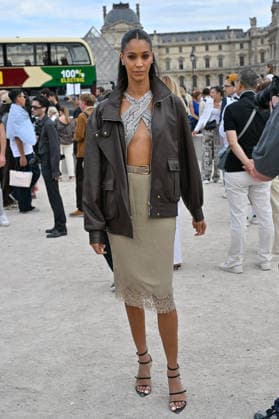 PFW Elie Saab Outside Arrivals Chantal Monaghan arriving at the Elie Saab show during Paris Fashion Week, in Paris, France on 3 October 2026. Photo by Julien Reynaud APS-Medias ABACAPRESS.COM Paris France  Copyright: xReynaudxJulien APS-Medias ABACAx