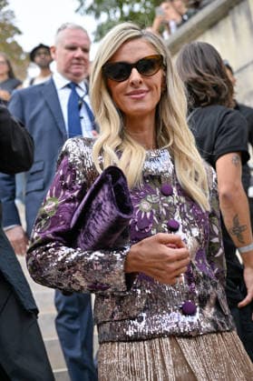 PFW Elie Saab Outside Arrivals Nicky Hilton arriving at the Elie Saab show during Paris Fashion Week, in Paris, France on 3 October 2026. Photo by Julien Reynaud APS-Medias ABACAPRESS.COM Paris France  Copyright: xReynaudxJulien APS-Medias ABACAx