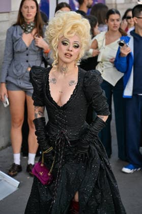 PFW Vivienne Westwood Outside Arrivals Mon Laferte arriving at the Vivienne Westwood show during Paris Fashion Week, in Paris, France on 3 October 2026. Photo by Julien Reynaud APS-Medias ABACAPRESS.COM Paris France  Copyright: xReynaudxJulien APS-Medias ABACAx