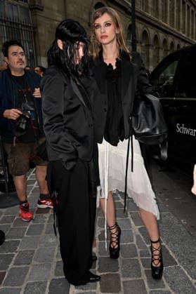 PFW Ann Demeulemeester Outside Arrivals Guests arriving at the Ann Demeulemeester show during Paris Fashion Week, in Paris, France on 3 October 2026. Photo by Julien Reynaud APS-Medias ABACAPRESS.COM Paris France  Copyright: xReynaudxJulien APS-Medias ABACAx