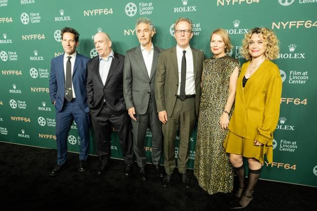 October 3, 2026, Bronx, New York, USA: Paul Ruud, Paul Giamatti, John Turturro, Tom McCarthy, Amy Ryan, Tatiana Maslany attend screening of A Statement during annual New York Film Festival at Alice Tully Hall at Lincoln Center in New York, NY on October 3, 2026. Bronx USA  - ZUMAr339 20261003_znp_r339_066 Copyright: xLevxRadinx