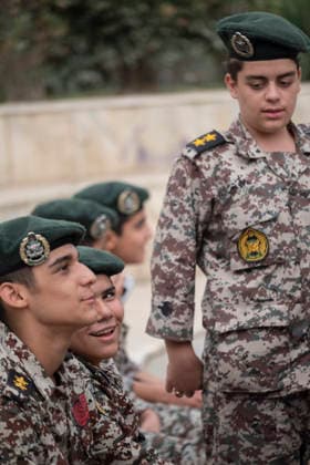Opening Ceremony Of Second City-Square Military Training Camp Iranian schoolboys wearing military uniforms take part in the opening ceremony of the second city-square military training camp for self-sacrificing forces in downtown Tehran, Iran, on October 3, 2026. The camp was established by the Basij paramilitary force, with personnel from the Islamic Republic of Iran Army responsible for training the volunteers. Tehran Tehran Iran  Copyright: xMortezaxNikoubazlx originalFilename: nikoubazl-openingc261003_npkPI.jpg
