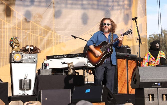 Hardly Strictly Bluegrass 2026 Jim James of My Morning Jacket performs during the 2026 Hardly Strictly Bluegrass Music Festival at Golden Gate Park on October 2, 2026 in San Francisco, California. San Francisco Golden Gate Park California United States Copyright: ximageSPACEx