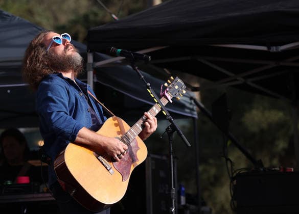 Hardly Strictly Bluegrass 2026 Jim James of My Morning Jacket performs during the 2026 Hardly Strictly Bluegrass Music Festival at Golden Gate Park on October 2, 2026 in San Francisco, California. San Francisco Golden Gate Park California United States Copyright: ximageSPACEx