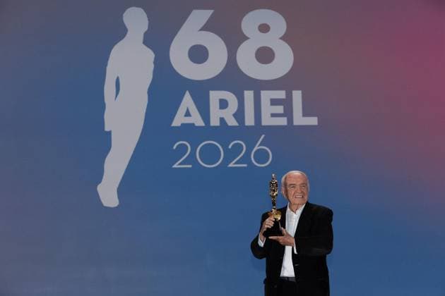 October 4, 2026: TO-45341 & x2013; Mexico City. October 3, 2026. Demetrio Bilbatua wins an Ariel Award at the 68th Ariel Awards ceremony presented by the Mexican Academy of Cinematographic Arts and Sciences (AMACC), held at Churubusco Studios in Mexico City. Clasos.com.mx - ZUMAcs4_ 20261004_faa_cs4_065 Copyright: xMikaxRoblesx