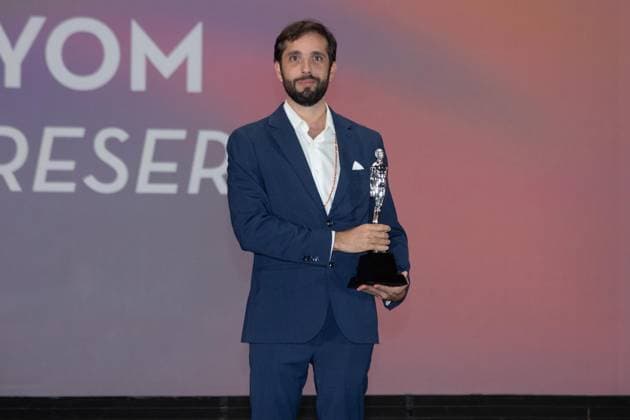October 4, 2026: TO-45341 & x2013; Mexico City. October 3, 2026. Pablo Perez Lombardini wins an Ariel Award at the 68th Ariel Awards ceremony presented by the Mexican Academy of Cinematographic Arts and Sciences (AMACC), held at Churubusco Studios in Mexico City. Clasos.com.mx - ZUMAcs4_ 20261004_faa_cs4_070 Copyright: xMikaxRoblesx