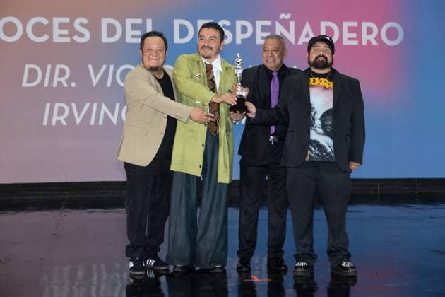 October 4, 2026: TO-45341 & x2013; Mexico City. October 3, 2026. The movie Las voces del penadero of Irving Serrano and Victor Rejon wins an Ariel Award at the 68th Ariel Awards ceremony presented by the Mexican Academy of Cinematographic Arts and Sciences (AMACC), held at Churubusco Studios in Mexico City. Clasos.com.mx - ZUMAcs4_ 20261004_faa_cs4_076 Copyright: xMikaxRoblesx