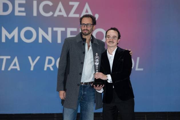 October 4, 2026: TO-45341 & x2013; Mexico City. October 3, 2026. Alex de Icaza and David Montero wins an Ariel Award at the 68th Ariel Awards ceremony presented by the Mexican Academy of Cinematographic Arts and Sciences (AMACC), held at Churubusco Studios in Mexico City. Clasos.com.mx - ZUMAcs4_ 20261004_faa_cs4_091 Copyright: xMikaxRoblesx