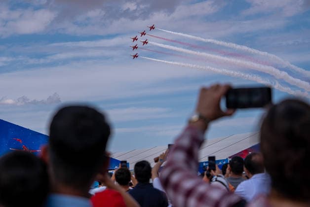 TEKNOFEST Southeast in Turkiye s Sanliurfa SANLIURFA, TURKIYE - OCTOBER 4: The Turkish Stars aerobatic team performs an air show during during TEKNOFEST Southeast, world s largest aviation, space, and technology festival at Sanliurfa GAP Airport in Sanliurfa, Turkiye, on October 4, 2026. Arman Onal Anadolu Sanliurfa Turkey. Editorial use only. Please get in touch for any other usage.  Copyright: x2026xAnadoluxArmanxOnalx