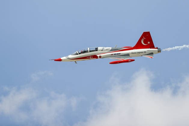 TEKNOFEST Southeast in Turkiye s Sanliurfa SANLIURFA, TURKIYE - OCTOBER 4: The Turkish Stars aerobatic team performs an air show during during TEKNOFEST Southeast, world s largest aviation, space, and technology festival at Sanliurfa GAP Airport in Sanliurfa, Turkiye, on October 4, 2026. Mustafa Ciftci Anadolu Sanliurfa Turkey. Editorial use only. Please get in touch for any other usage.  Copyright: x2026xAnadoluxMustafaxCiftcix