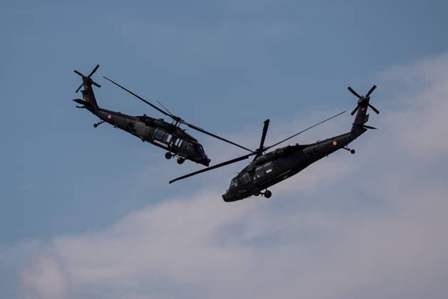 TEKNOFEST Southeast in Turkiye s Sanliurfa SANLIURFA, TURKIYE - OCTOBER 04: The Turkish Gendarmerie s Steel Wings perform a demonstration flight during the Aviation, Space and Technology Festival (TEKNOFEST) at Sanliurfa GAP Airport in Sanliurfa, Turkiye, on October 04, 2026. The festival is organized by the Turkish Ministry of Industry and Technology and the Turkiye Technology Team (T3) Foundation, with Anadolu serving as its Global Communication Partner. Arman Onal Anadolu Sanliurfa Turkey. Editorial use only. Please get in touch for any other usage.  Copyright: x2026xAnadoluxArmanxOnalx