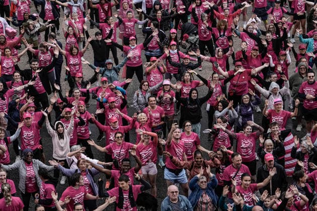 Pink October breast cancer awareness run in Nancy NANCY, FRANCE - OCTOBER 4: Participants wearing pink take part in the Octobre Rose 5k March & Run in Nancy, as part of breast cancer awareness activities in Nancy, France on October 4, 2026. A large crowd gathered at the Palais du Gouvernement before embarking on the five-kilometer course through the city center. Muhammed Said Tako Anadolu Nancy France. Editorial use only. Please get in touch for any other usage.  Copyright: x2026xAnadoluxMuhammedxSaidxTakox