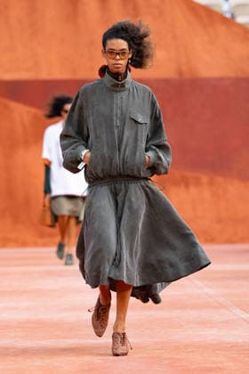 PFW Lacoste - Runway LZ A model walks the runway during the Lacoste Womenswear Spring Summer 2027 show as part of Paris Fashion Week on October 4, 2026 at Roland Garros in Paris, France. Photo by Laurent Zabulon ABACAPRESS.COM  Copyright: xZabulonxLaurent ABACAx