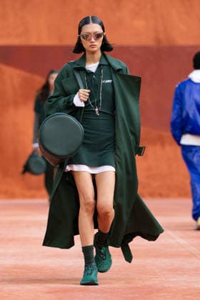 PFW Lacoste - Runway LZ A model walks the runway during the Lacoste Womenswear Spring Summer 2027 show as part of Paris Fashion Week on October 4, 2026 at Roland Garros in Paris, France. Photo by Laurent Zabulon ABACAPRESS.COM  Copyright: xZabulonxLaurent ABACAx