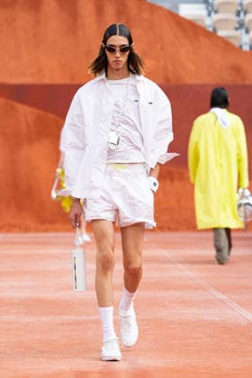 PFW Lacoste - Runway LZ A model walks the runway during the Lacoste Womenswear Spring Summer 2027 show as part of Paris Fashion Week on October 4, 2026 at Roland Garros in Paris, France. Photo by Laurent Zabulon ABACAPRESS.COM  Copyright: xZabulonxLaurent ABACAx