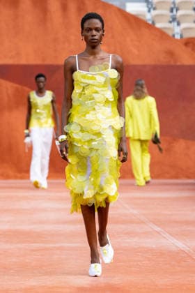 PFW Lacoste - Runway LZ A model walks the runway during the Lacoste Womenswear Spring Summer 2027 show as part of Paris Fashion Week on October 4, 2026 at Roland Garros in Paris, France. Photo by Laurent Zabulon ABACAPRESS.COM  Copyright: xZabulonxLaurent ABACAx