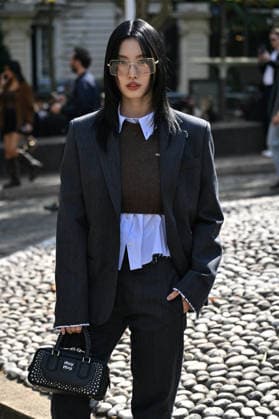 PFW Miu Miu Outside Arrivals Momo arriving at the Miu Miu show during Paris Fashion Week, in Paris, France on 4 October 2026. Photo by Julien Reynaud APS-Medias ABACAPRESS.COM Paris France  Copyright: xReynaudxJulien APS-Medias ABACAx
