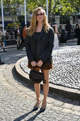 PFW Miu Miu Outside Arrivals Chiara Ferragni arriving at the Miu Miu show during Paris Fashion Week, in Paris, France on 4 October 2026. Photo by Julien Reynaud APS-Medias ABACAPRESS.COM Paris France  Copyright: xReynaudxJulien APS-Medias ABACAx