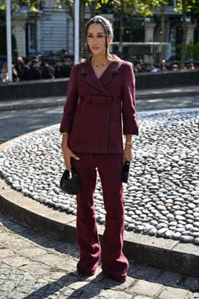 PFW Miu Miu Outside Arrivals Tamara Kalinic arriving at the Miu Miu show during Paris Fashion Week, in Paris, France on 4 October 2026. Photo by Julien Reynaud APS-Medias ABACAPRESS.COM Paris France  Copyright: xReynaudxJulien APS-Medias ABACAx