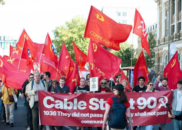 Anniversary and March of the Battle of Cable Street Whitechapel London UK 04 Oct 2026 Anniversary and March of the Battle of Cable Street Whitechapel London UK, Credit:Dwayne Brown Avalon  Copyright: xDwaynexBrownx xAvalonx 1140530944