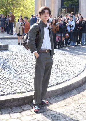 Yeonjun at the Miu Miu Women’s Ready-to-Wear Spring Summer 2027 fashion show during Paris Fashion Week (PFW) on October 4, 2026. Denis Guignebourg, Bestimage. Miu Miu Women’s’s Ready-to-Wear Collection Spring Summer 2027 at Paris Fashion Week (PFW) on October 4, 2026, Paris, France  Copyright: xDenisxGuignebourgx xBestimagexDenisxGuignebourgx xBestimagex