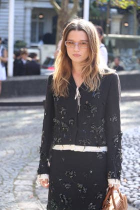 Rain Spencer at the Miu Miu Women’s Ready-to-Wear Spring Summer 2027 fashion show during Paris Fashion Week (PFW) on October 4, 2026. Denis Guignebourg, Bestimage. Miu Miu Women’s’s Ready-to-Wear Collection Spring Summer 2027 at Paris Fashion Week (PFW) on October 4, 2026, Paris, France  Copyright: xDenisxGuignebourgx xBestimagexDenisxGuignebourgx xBestimagex