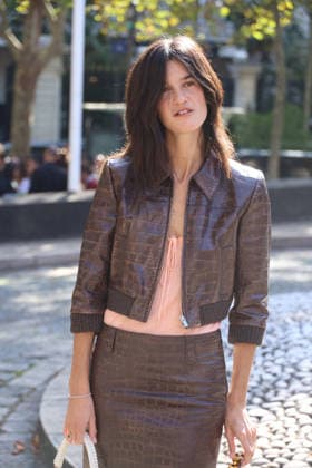 Suzanne Lindon at the Miu Miu Women’s Ready-to-Wear Spring Summer 2027 fashion show during Paris Fashion Week (PFW) on October 4, 2026. Denis Guignebourg, Bestimage. Miu Miu Women’s’s Ready-to-Wear Collection Spring Summer 2027 at Paris Fashion Week (PFW) on October 4, 2026, Paris, France  Copyright: xDenisxGuignebourgx xBestimagexDenisxGuignebourgx xBestimagex
