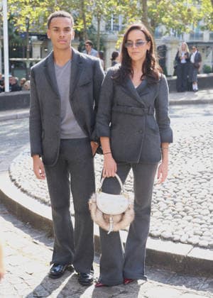 Alexandre Grimaldi Coste and Pauline Ducruet at the Miu Miu Women’s Ready-to-Wear Spring Summer 2027 fashion show during Paris Fashion Week (PFW) on October 4, 2026. Denis Guignebourg, Bestimage. Miu Miu Women’s’s Ready-to-Wear Collection Spring Summer 2027 at Paris Fashion Week (PFW) on October 4, 2026, Paris, France  Copyright: xDenisxGuignebourgx xBestimagexDenisxGuignebourgx xBestimagex