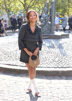 Paola Locatelli at the Miu Miu Women’s Ready-to-Wear Spring Summer 2027 fashion show during Paris Fashion Week (PFW) on October 4, 2026. Denis Guignebourg, Bestimage. Miu Miu Women’s’s Ready-to-Wear Collection Spring Summer 2027 at Paris Fashion Week (PFW) on October 4, 2026, Paris, France  Copyright: xDenisxGuignebourgx xBestimagexDenisxGuignebourgx xBestimagex