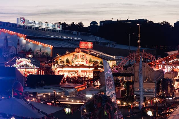 IPA89308762 - Munich, The 191st edition of Oktoberfest. Pictured: An aerial view of the world s largest and most famous folk festival  Copyright: xAlessandroxBremecx xx IPA89308762