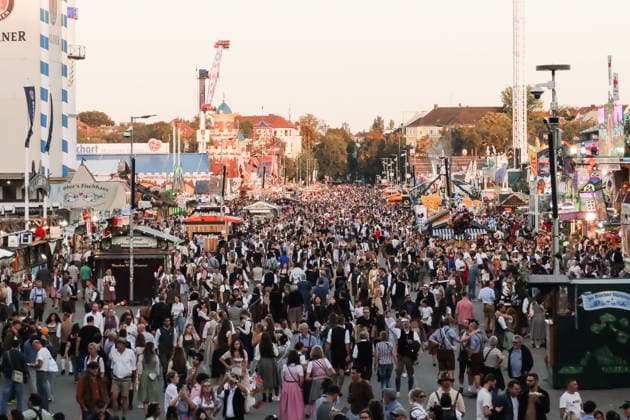 IPA89308775 - Munich, The 191st edition of Oktoberfest. Pictured: A view of the world s largest and most famous folk festival  Copyright: xAlessandroxBremecx xx IPA89308775