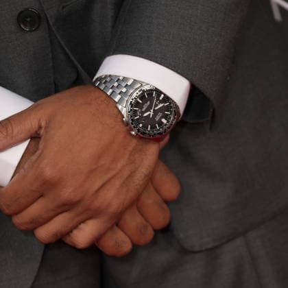October 4, 2026, Santa Monica, California, USA: Brandon Mendez Homer, Watch Detail, Citizen at The Barbara Berlanti Heroes Gala Benefitting F Cancer at Barker Hangar Santa Monica USA  - ZUMAg107 20261004_zep_g107_010 Copyright: xNinaxPrommerx