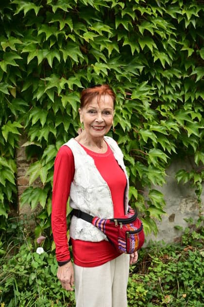 Sibylle Kuhne bei der Gesprächsrunde: rüber kommen - Ost-West-Kunstgespräche im Salon-Format - eine Hommage an Ida Dehmel im Literaturhaus Alte Synagoge. Görlitz, 04.10.2026 Copyright: xMatthiasxWehnertx