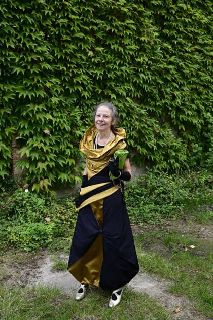 Gertrud Schleising bei der Gesprächsrunde: rüber kommen - Ost-West-Kunstgespräche im Salon-Format - eine Hommage an Ida Dehmel im Literaturhaus Alte Synagoge. Görlitz, 04.10.2026 Copyright: xMatthiasxWehnertx