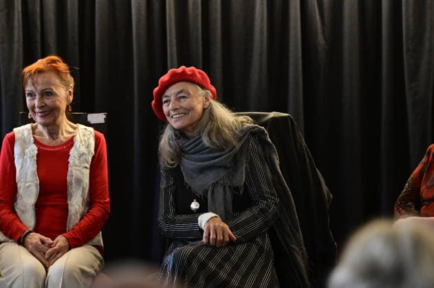 Blanche Kommerell bei der Gesprächsrunde: rüber kommen - Ost-West-Kunstgespräche im Salon-Format - eine Hommage an Ida Dehmel im Literaturhaus Alte Synagoge. Görlitz, 04.10.2026 Copyright: xMatthiasxWehnertx
