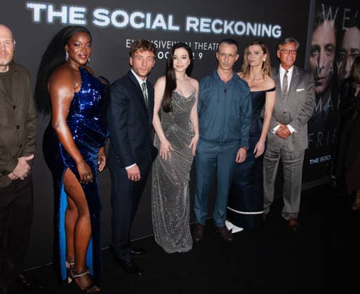 NYC Premiere of The Social Reckoning Featuring: Wunmi Mosaku, Jeremy Allen White, Mikey Madison, Jeremy Strong, Betty Gilpin, Aaron Sorkin Where: New York, New York, United States When: 05 Oct 2026 Credit: Janet Mayer INSTARimages.com EDITORIAL USE ONLY. NOT FOR USE BY NEWSPAPERS BASED IN THE UK. Copyright: xx instar56074825