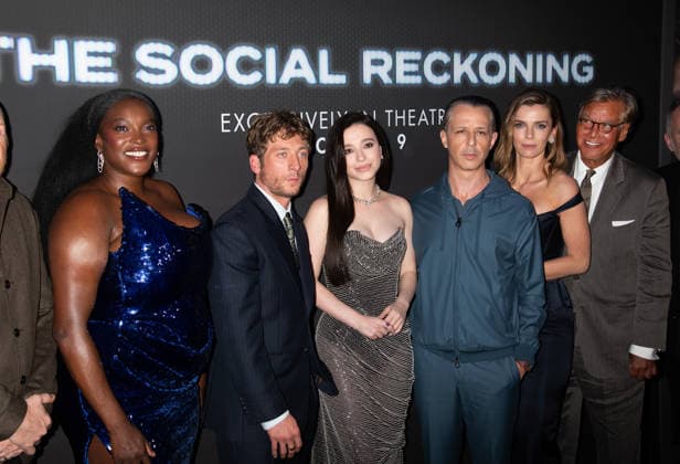 NYC Premiere of The Social Reckoning Featuring: Wunmi Mosaku, Jeremy Allen White, Mikey Madison, Jeremy Strong, Betty Gilpin, Aaron Sorkin Where: New York, New York, United States When: 05 Oct 2026 Credit: Janet Mayer INSTARimages.com EDITORIAL USE ONLY. NOT FOR USE BY NEWSPAPERS BASED IN THE UK. Copyright: xx instar56074831